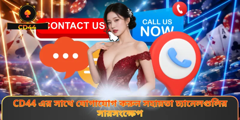 CD44 এর সাথে যোগাযোগ করুন সহায়তা চ্যানেলগুলির সারসংক্ষেপ