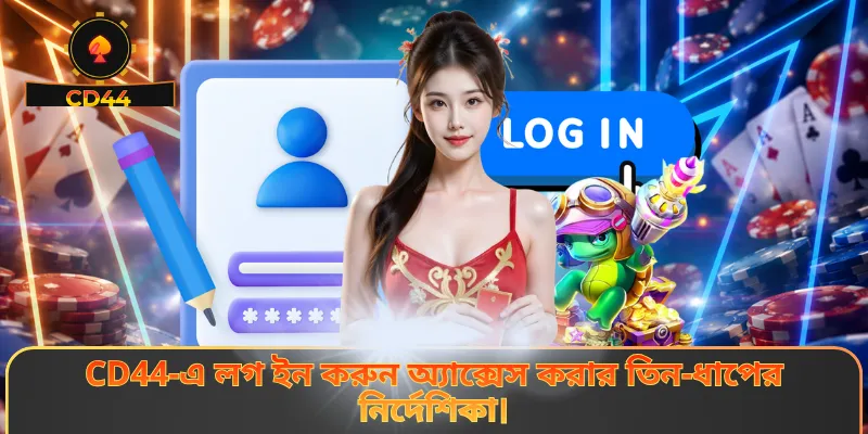 CD44-এ লগ ইন করুন অ্যাক্সেস করার তিন-ধাপের নির্দেশিকা।