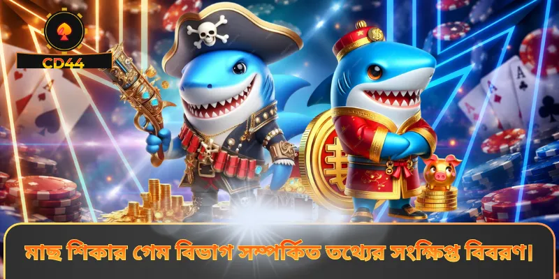 মাছ শিকার গেম বিভাগ সম্পর্কিত তথ্যের সংক্ষিপ্ত বিবরণ।
