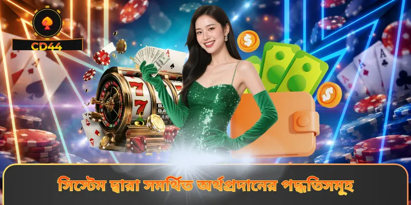 সিস্টেম দ্বারা সমর্থিত অর্থপ্রদানের পদ্ধতিসমূহ